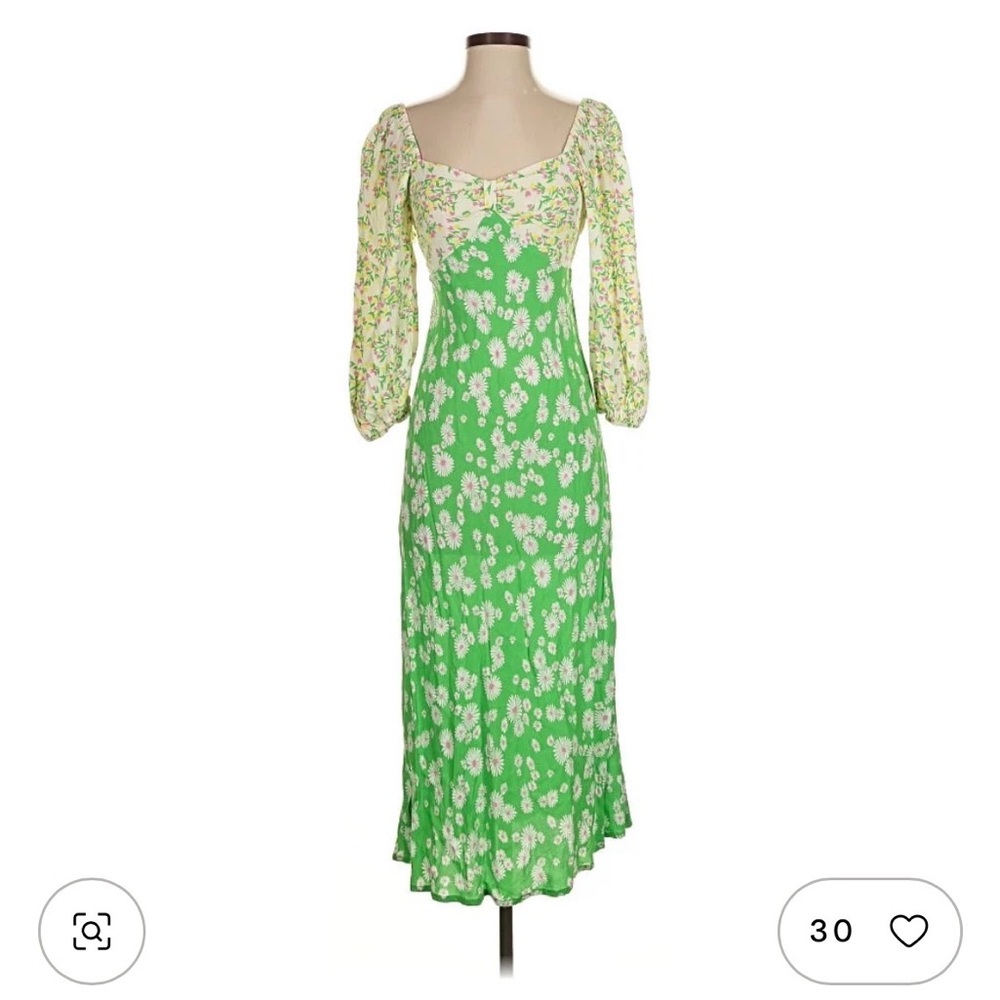 Rixo for Target Floral Green Dress